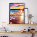 Full Square Drill Home Rhinestone Picture DIY Fantasy Sunset 5D Diamond Pai