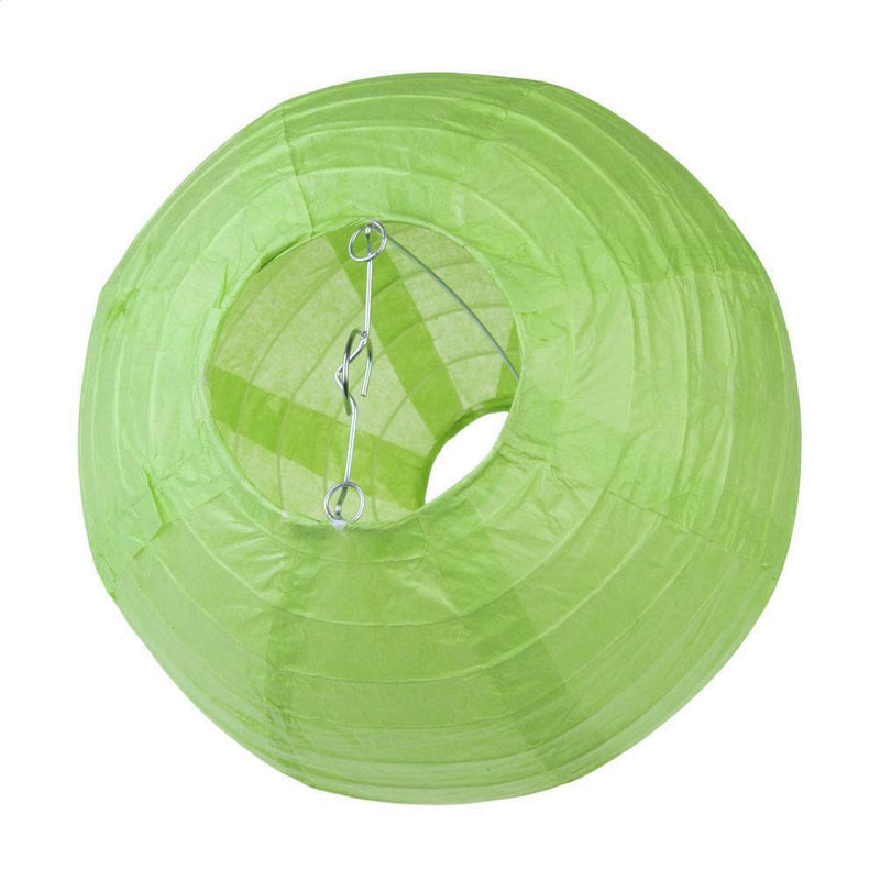 5pcs 8 inch Round Chinese Paper Lantern DIY Lamp Party Decor(Green)