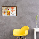 Home Wine Sheet Metal Drawing Metal Painting Tin Wall Home Poster Bedroom Sign