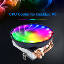 SNOWMAN 4 Heat Pipe CPU Cooler PWM 4 Pin PC Radiator Quiet Cooler Fan (RGB)