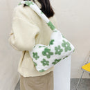 Women Soft Warm Plush Handbags Autumn Winter Fluffy All-Match Phone Evening Bags