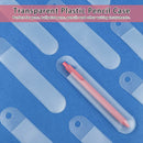 Can Be Hung Solid Color Round Frosted Plastic Translucent Pencil Bag Pen Pouch