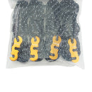 4pcs Tent Wind Rope Buckle Reflective Outdoor Camping Cord Lanyard (Black) Newly