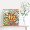 Handmade Sea Turtle 5D DIY Full Round Drill Drawing Kit Diamond Painting Craft