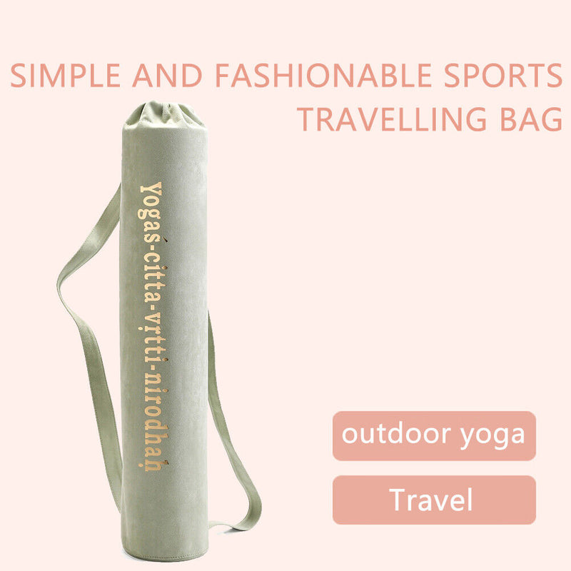 Yoga Mat Shoulder Carrier Bag Exercise Pilates Pad Storage Backpack (Green)