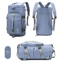 Unisex Backpack Travel Sports Compartment Gym Fitness Camping Bag (Blue) Newly