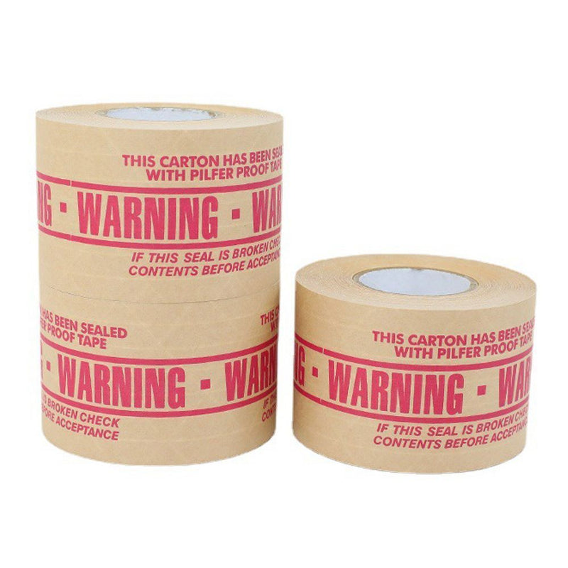 Water Kraft Paper Logistics Adhesive Carton Sealing Package Tape Warning Tape