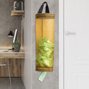Reusable Grocery Bag Holder Nylon Hanging Trash Bags Store Organizer (A) Newly