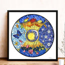 5D DIY Sun Moon Full Round Drill Diamond Painting Kit Mosaic Craft (A3346) Newly
