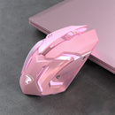 G304 1600dpi Wireless Rechargeable Mouse 2.4G 600Mah Game USB Mouse (Pink)