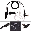Waterproof Interphone Air Acoustic Pipe Headset PTT Headphones Walkie Talkie