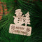 Wood Chip Christmas Snowflake Santa Claus Xmas Decoration Hanging Ornaments