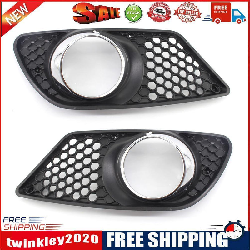 Front Bumper Fog Light Grille for Mercedes Benz C-Class W204 08-10 (1 Pair)