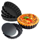 6pcs Mini Pie Muffin Cupcake Pans Mould Non-stick Tart Flan Round Molds Newly