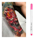 Pro Tattoo Skin Marker Pen 1mm Fine Point Highlight Scribing Tool (Pink)