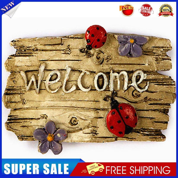 5D Diamond Painting Kit Welcome Board Full Square Drill Rhinestone DIY Wall