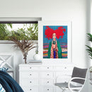 DIY Coded Painting Kit Oil Paint by Numbers Redhead Girl Acrylic Drawing Decor
