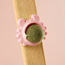 Rotatable Cat Toys with Catnip Snack Licking Ball Pet Molar Teeth Cleaning