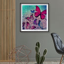 Full Square Drill Mosaic Poster 5D DIY Diamond Painting Color Butterfly Kit