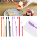 Sampling Makeup Small Rubber Spatula Mini Silicone Spatula Set Thin Jar Scraper