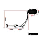 Folding Spinning Reel Handle Metal Fishing Wheel Rock Arms Grip Knob (L) Newly
