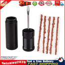 6pcs Bike Tubeless Wheel Repair Tools Bicycle Tire Drill + Rubber Strips Newly
