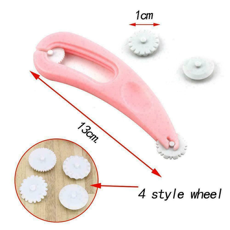 Fondant Cutter and Embossing Embosser Tool Cutter Stitching Cake Y0T0 Tool U6O7