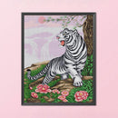 14CT Full Cross Stitch Animal Stamped DIY Embroidery Kits Handmade Cotton Cra