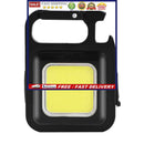 Mini Flashlight 500LM COB Bright Rechargeable Keychain for Tent Camping Fis