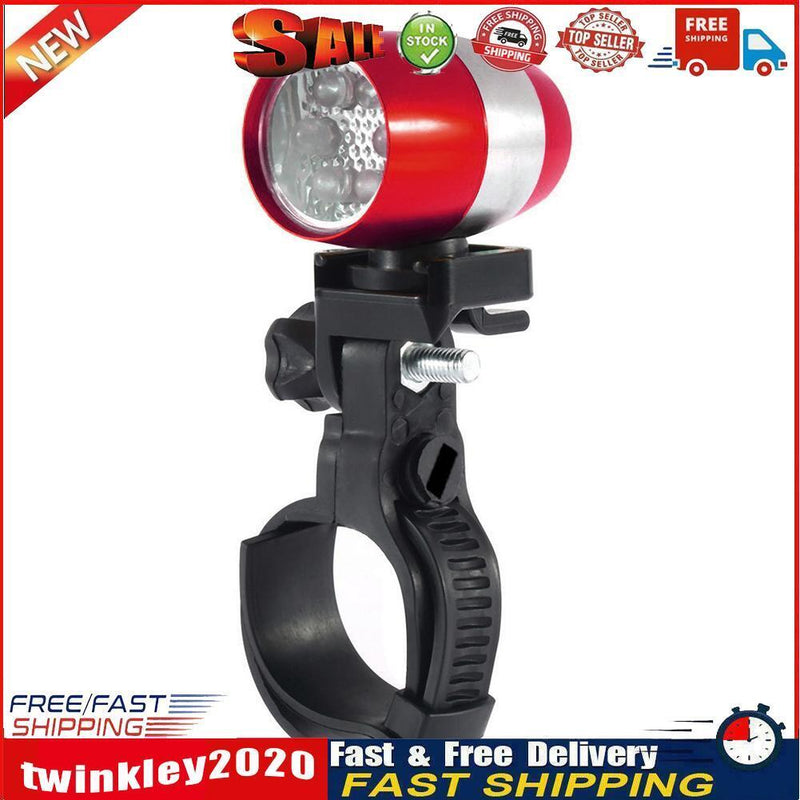 Bicycle Front Head Light 6LED MTB Fork Handlebar Safety Night Lamp (Red) Newly