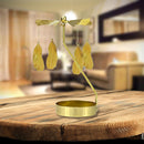 Spinnin Carrousel Candle Holder Wrought Metal Lighting Candlestick Art Ornament