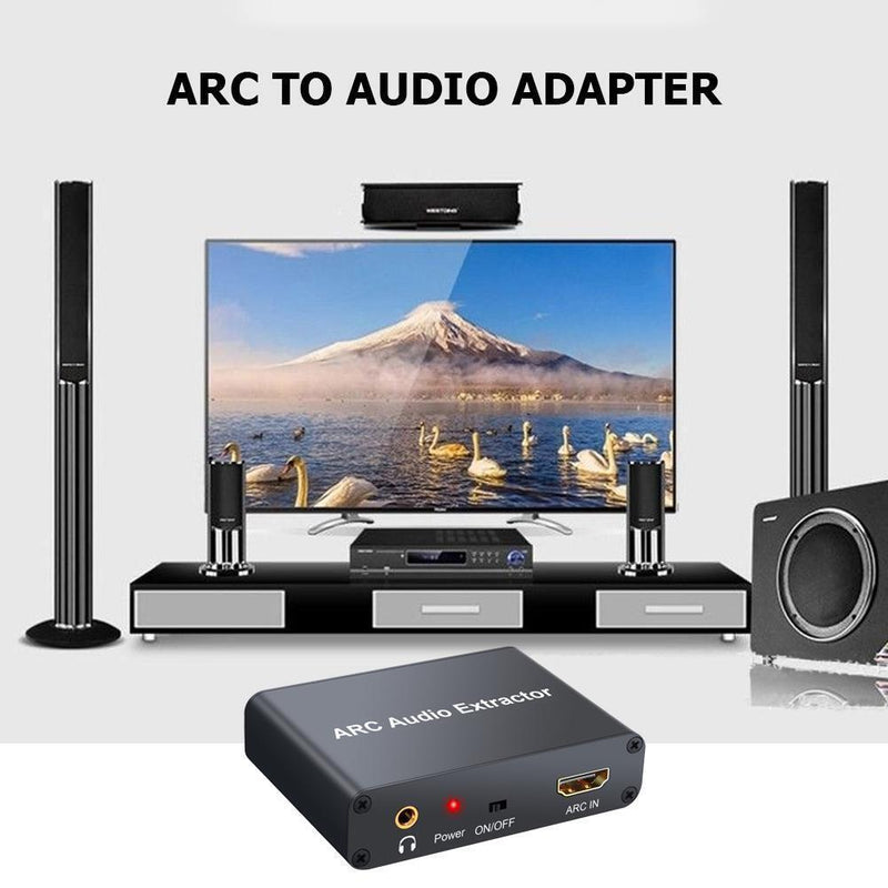 192KHz ARC Audio Adapter HDMI-compatible Digital Audio Extractor to Analog