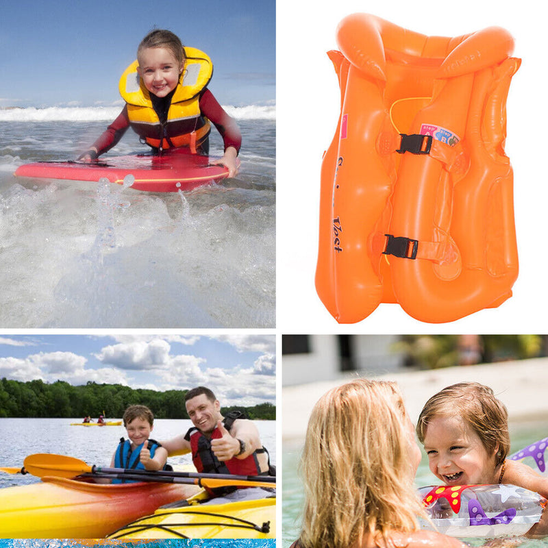 Children Inflatable Baby Life Jacket Floating Swimsuit Buoyancy Swimming Vest