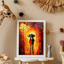 5D DIY Full Round Drill Diamond Painting Street Lamp Lovers Kit Home Art Decor