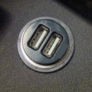 Mini Car Charger 2.4A Dual USB Charger Fast Charging Phone Adapter (Black) Newly