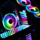 FR-701 PC Case Fan 9 Blade Addressable RGB LED PWM Cooling Fan (Forward) Newly