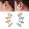 Women Men Alloy Non Piercing Geometric Ear Clip Tragus Earrings Ear Cuff