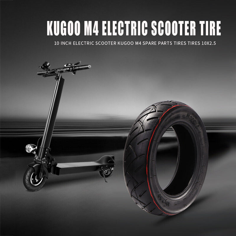 10x2.5 Electric Scooter Thickened Non-Brief Rubber Outer Wheel Tyres for Kugoo M4
