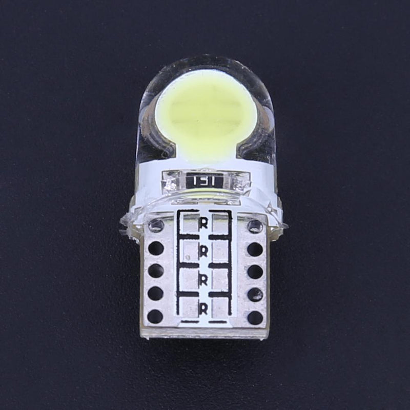 10pcs 12V T10 W5W Bulb White LED Lamp COB Silicone Bowl Car Turn Side Lamp