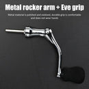 Folding Spinning Reel Handle Metal Fishing Wheel Rock Arms Grip Knob (L) Newly