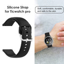 Silicone Soft Smart Watch Strap Smartwatch Belt for Amazfit Garmin (Black) Newly
