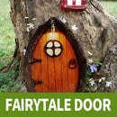 Window Home Courtyard T ree Decor Mini Dwarfs Fairy Tale Door Garden Decoration