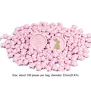 100x Star Retro Sealing Wax Bead Fire Painting Grain Stamp (Cherry Pink)