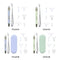 USB Recharge 5D Diamond Painting Embroidery Point Drill Pen Set (Green B)