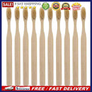 10pcs Environmental Soft Head Bamboo Oral Care Eco Toothbrush(Light Brown)