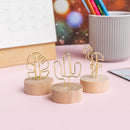 Clamp Table Numbers Holder Picture Frame Photos Clips Place Card Clamps Stand