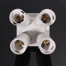 3/4 in1E27 Base Socket Splitter Light Lamp Bulb Adapter(E27-4E27) Newly