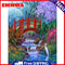 Country Bridge Oil Paint By Numbers Kits Canvas Picture DIY Wall Art Craft Decor