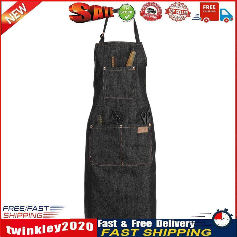 Adjustable Salon Hair Cutting Hairdresser Barber Denim Apron Cooking Cloth Newly