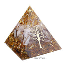 Crystal Pyramid Healing Energy Meditation Crystals Home Office Decor (F)